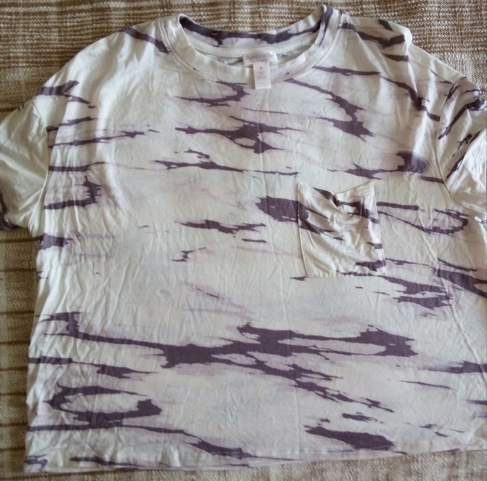 2pk Tie-Dye T-Shirt with Pocket Elderberry With Pocket